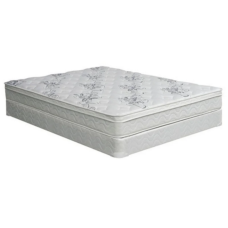 Leh 9 Inch Euro Top King Size Mattress, Dense Foam, 5 Layer Quilted Fabric