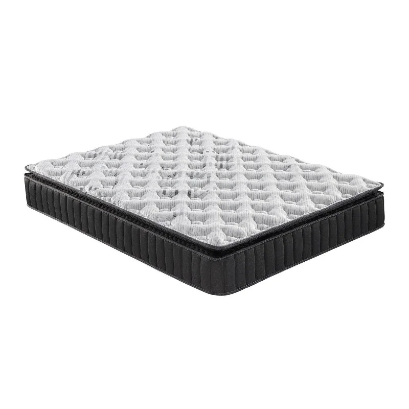 Pal 12 Inch Twin XL Hybrid Gel Mattress, Pocket Coil, Soft Knitted Cover