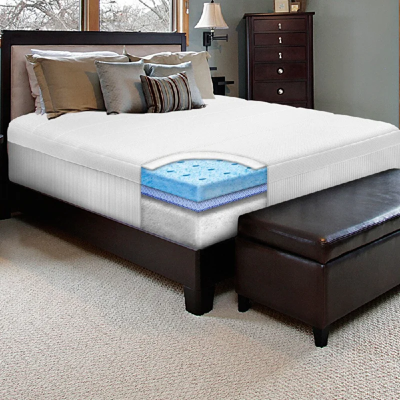 SwissLux 10-inch California King-size European-style Memory Foam Mattress