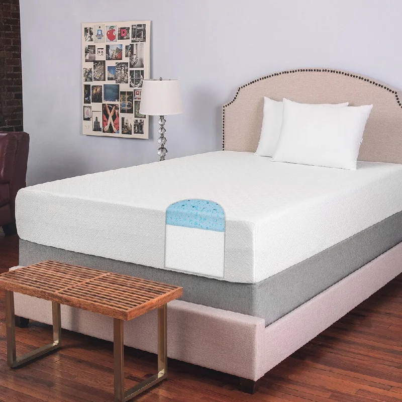 SwissLux 12-inch King-size Deluxe Smooth Top Memory Foam Mattress