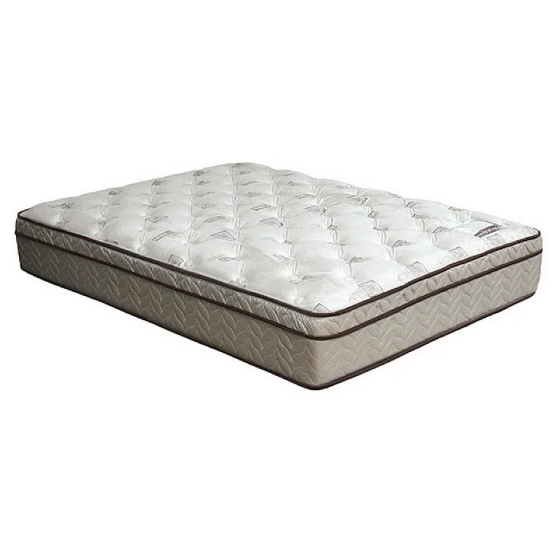 Yuk 13 Inch Euro Top King Size Mattress, Dense Foam, Orthopedic Innerspring