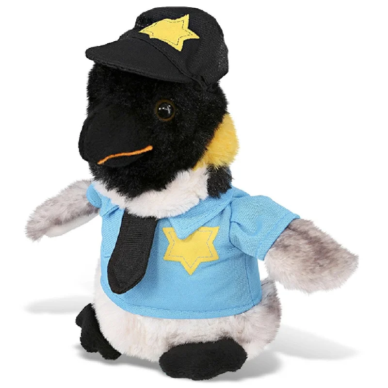 DolliBu Emperor Penguin Police Officer Plush Toy with Cute Cop Uniform - 7 inches