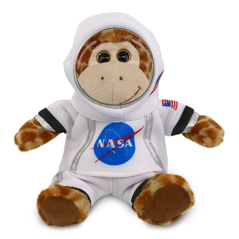 DolliBu Giraffe Astronaut Plush Toy with Space Helmet and NASA Suit - 9 inches