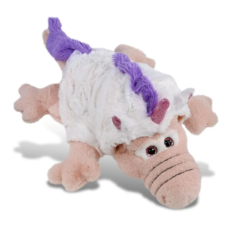 DolliBu Large Pink Alligator Unicorn Plush Stuffed Animal with Outfit - 17 inches