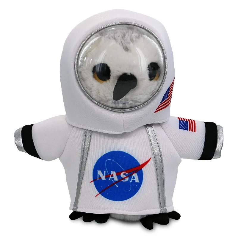 DolliBu Owl Bird Astronaut Plush Toy with Space Helmet and NASA Suit - 8.5 inches