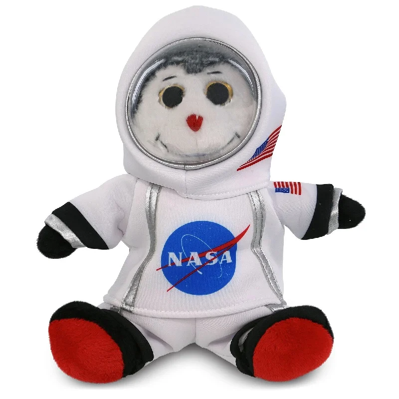 DolliBu Sitting Ladybug Astronaut Plush Toy with Helmet and NASA Suit - 9 inches