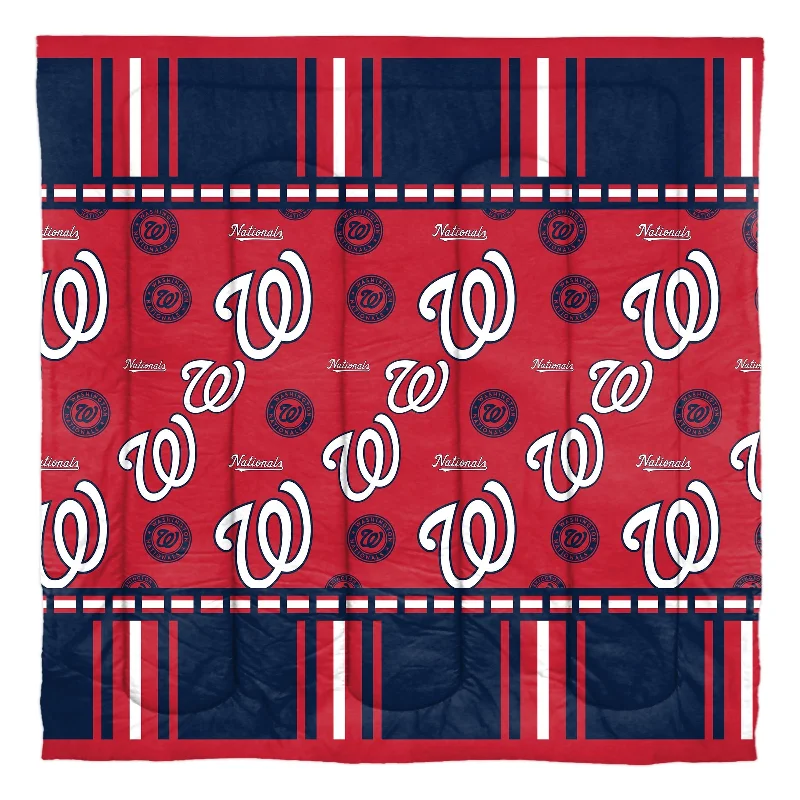 MLB Washington Nationals Rotary 5-piece Queen Bed In a Bag Set