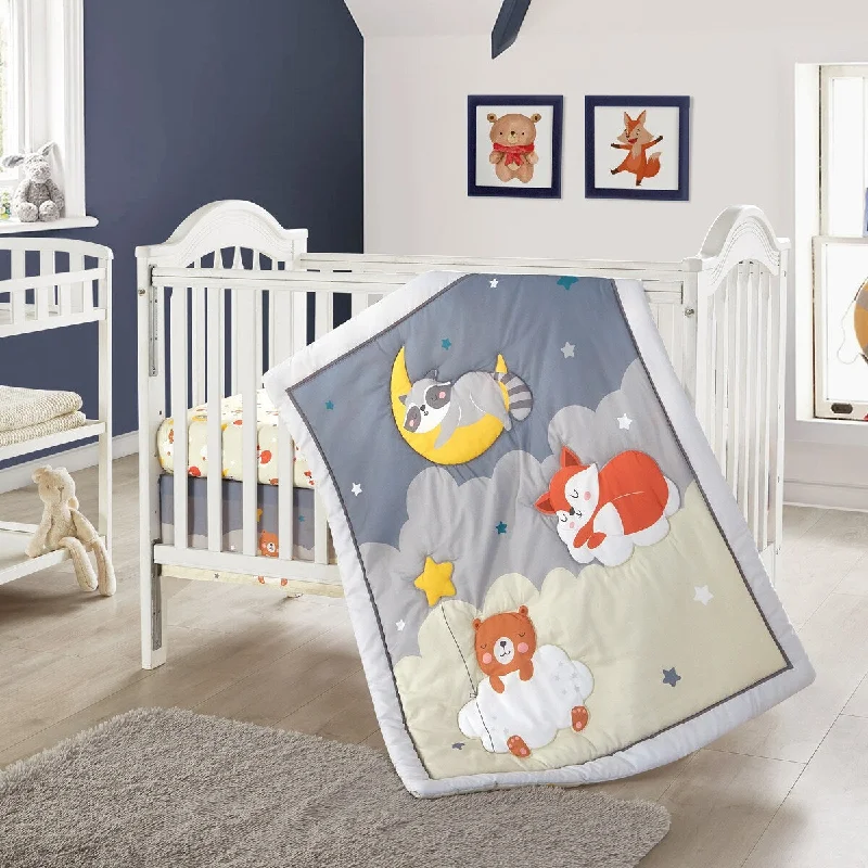 Nanshing Sweet Dreams 3 Piece Baby Nursery Crib Bedding Set