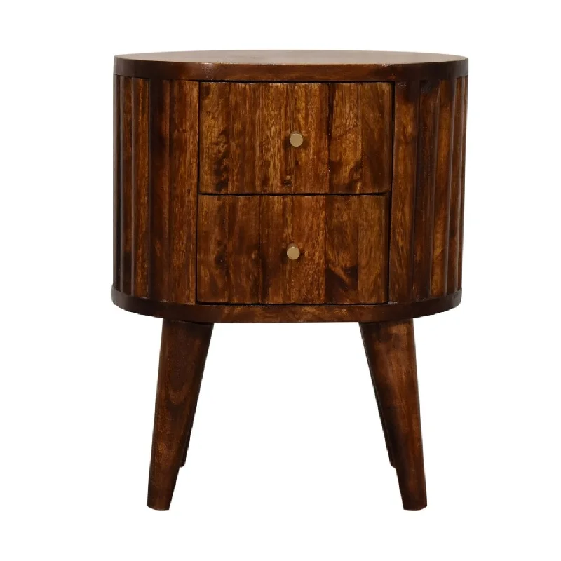 Nightstand with Storage Drawer & Solid Wood Tabletop,For Bedroom, Living Room